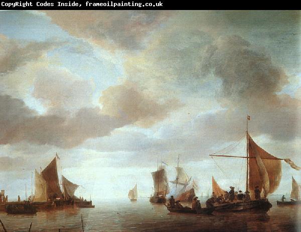 Jan van de Capelle Ships on a Calm